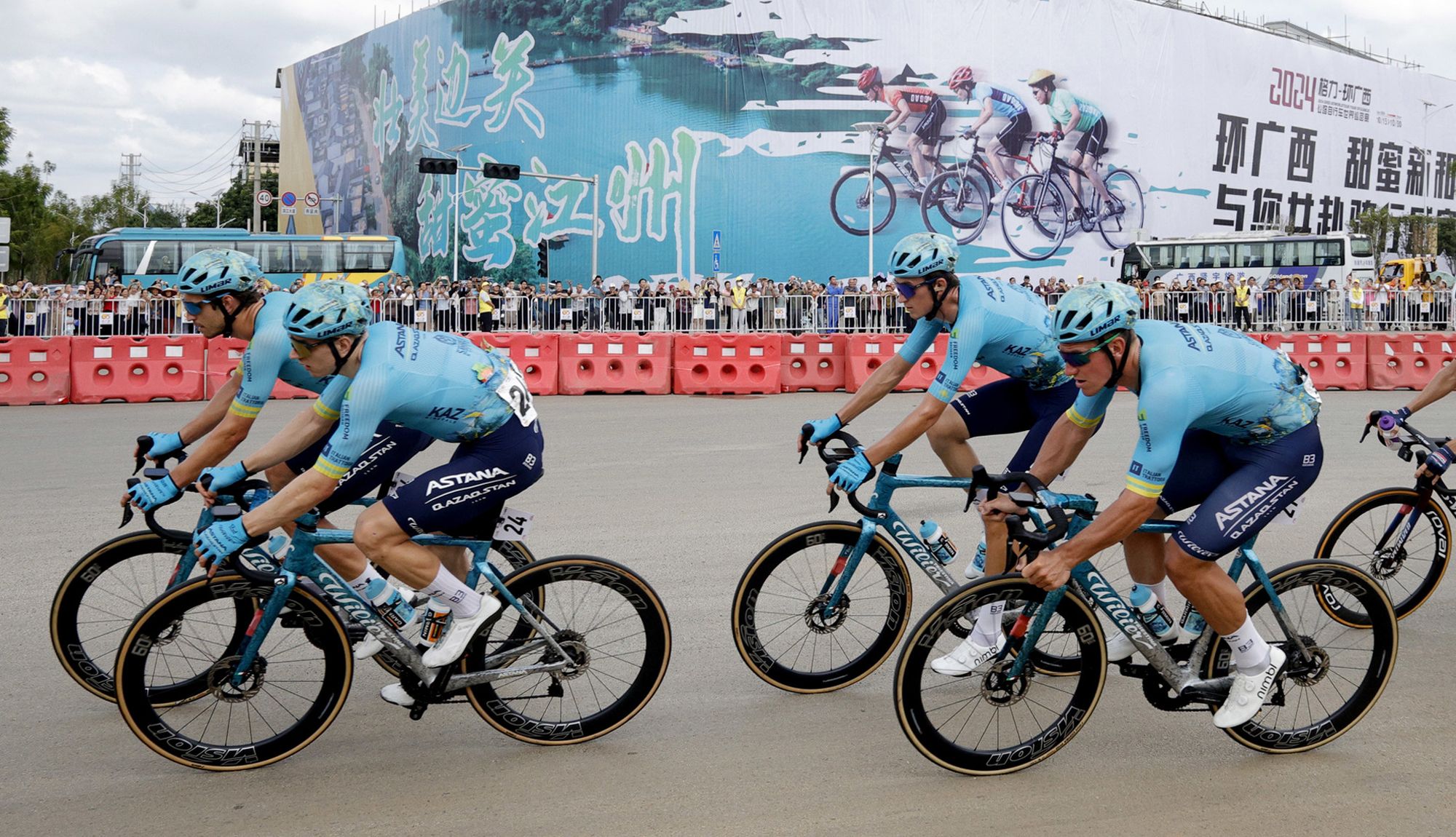 Ciclistas del Astana en una imagen del pasado Tour de Guangxi