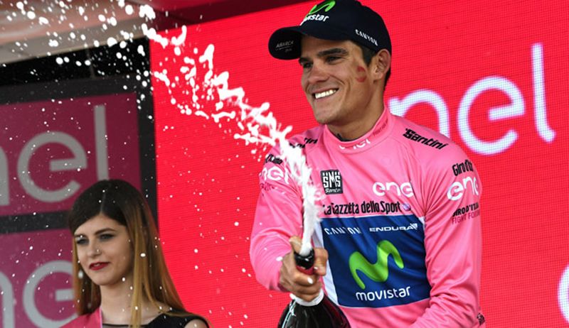 Andrey Amador, líder del Giro Andrey Amador, líder del Giro