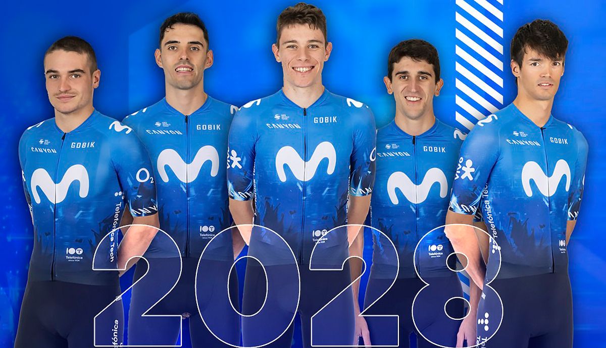Movistar Team renueva hasta 2028 a cinco de sus jóvenes valores