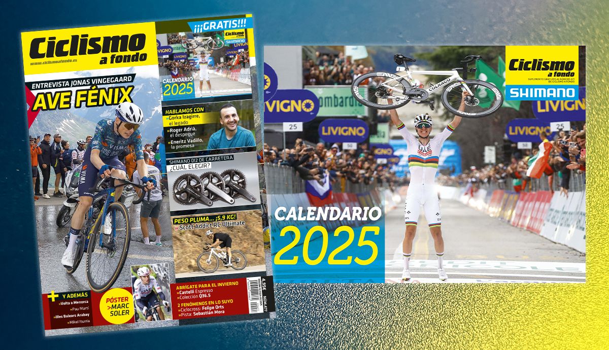 CAF 477, acompañado del Calendario ciclista de 2025, ya a la venta