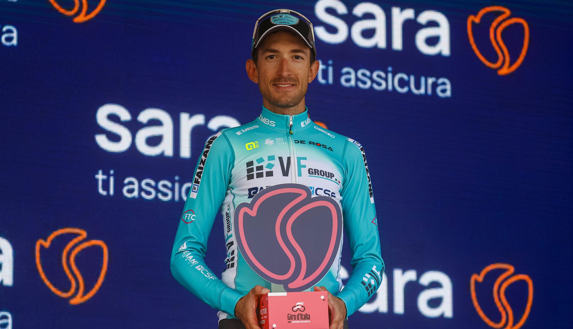 Alessandro Tonelli en una imagen del pasado Giro de Italia
