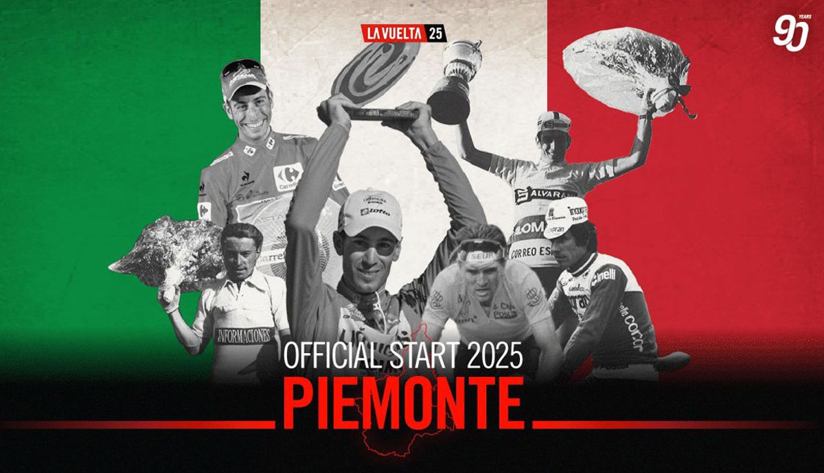 La Vuelta 2025 partirá de la región italiana de Piemonte