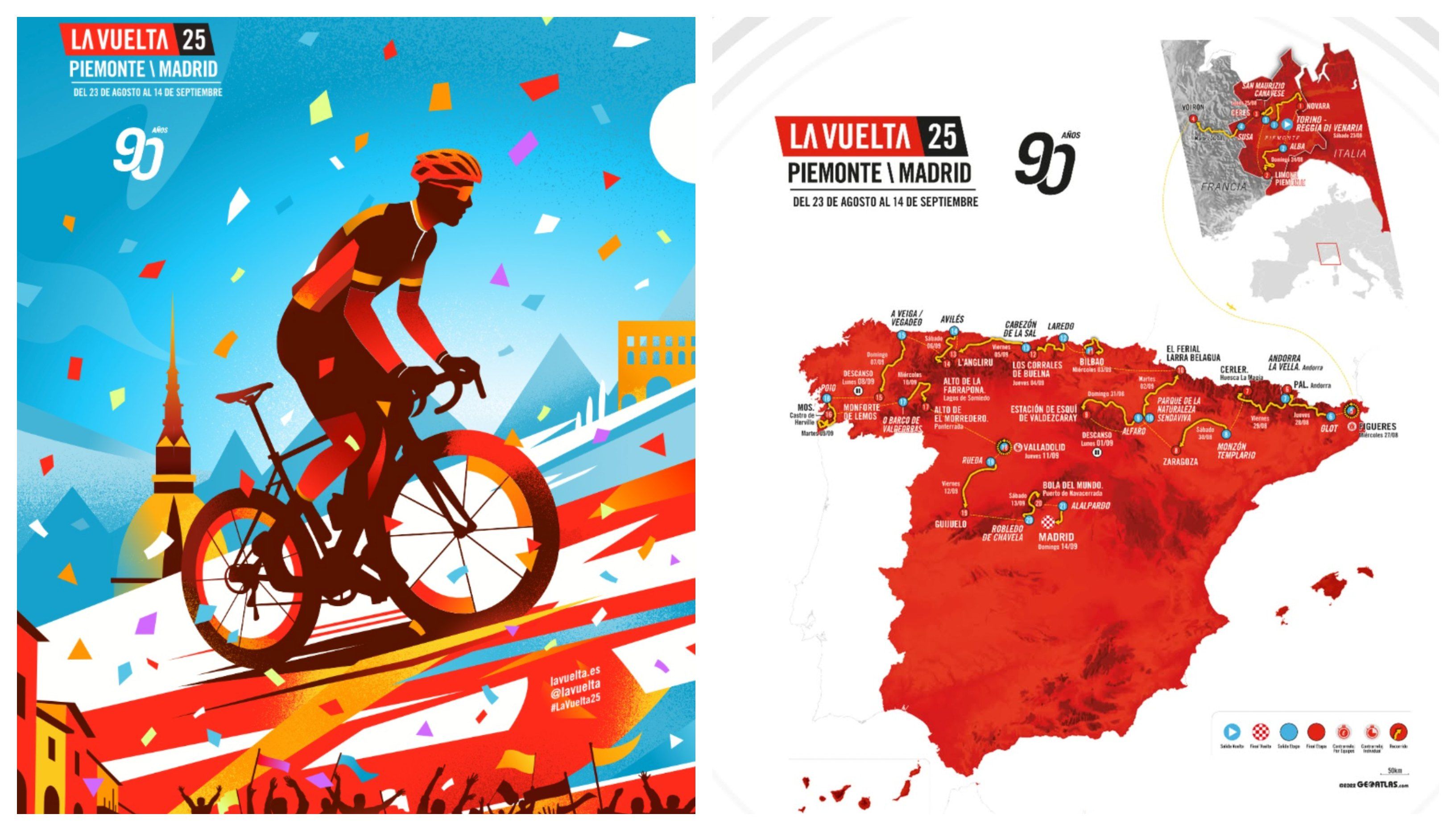 Desde Turín a Madrid, una vuelta que mira al cielo y promete emoción hasta el final
