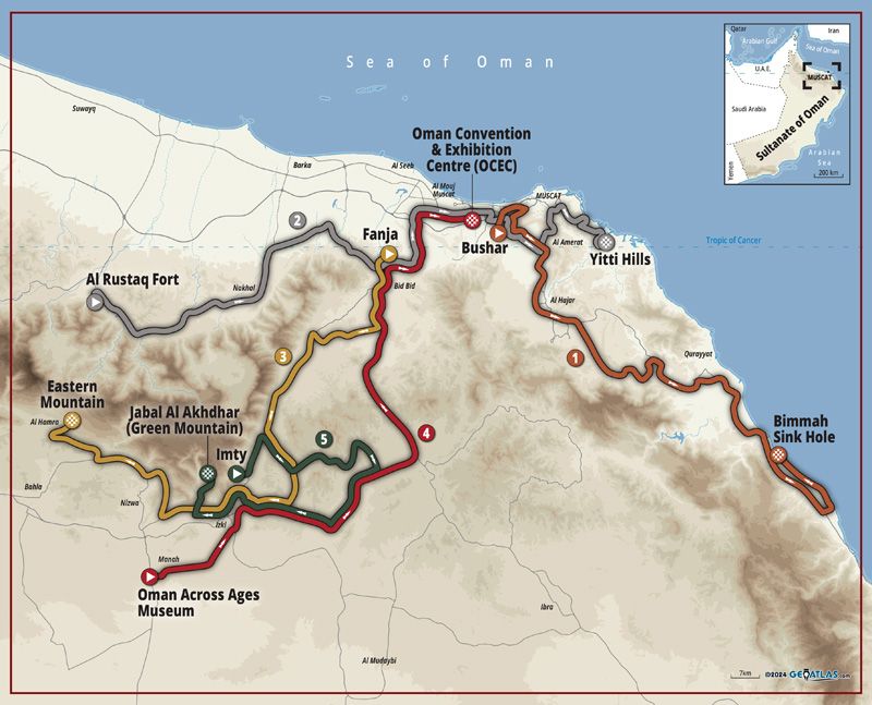 TOUR OF OMAN Generik map v1 5 Dec TOUR OF OMAN Generik map v1 5 Dec