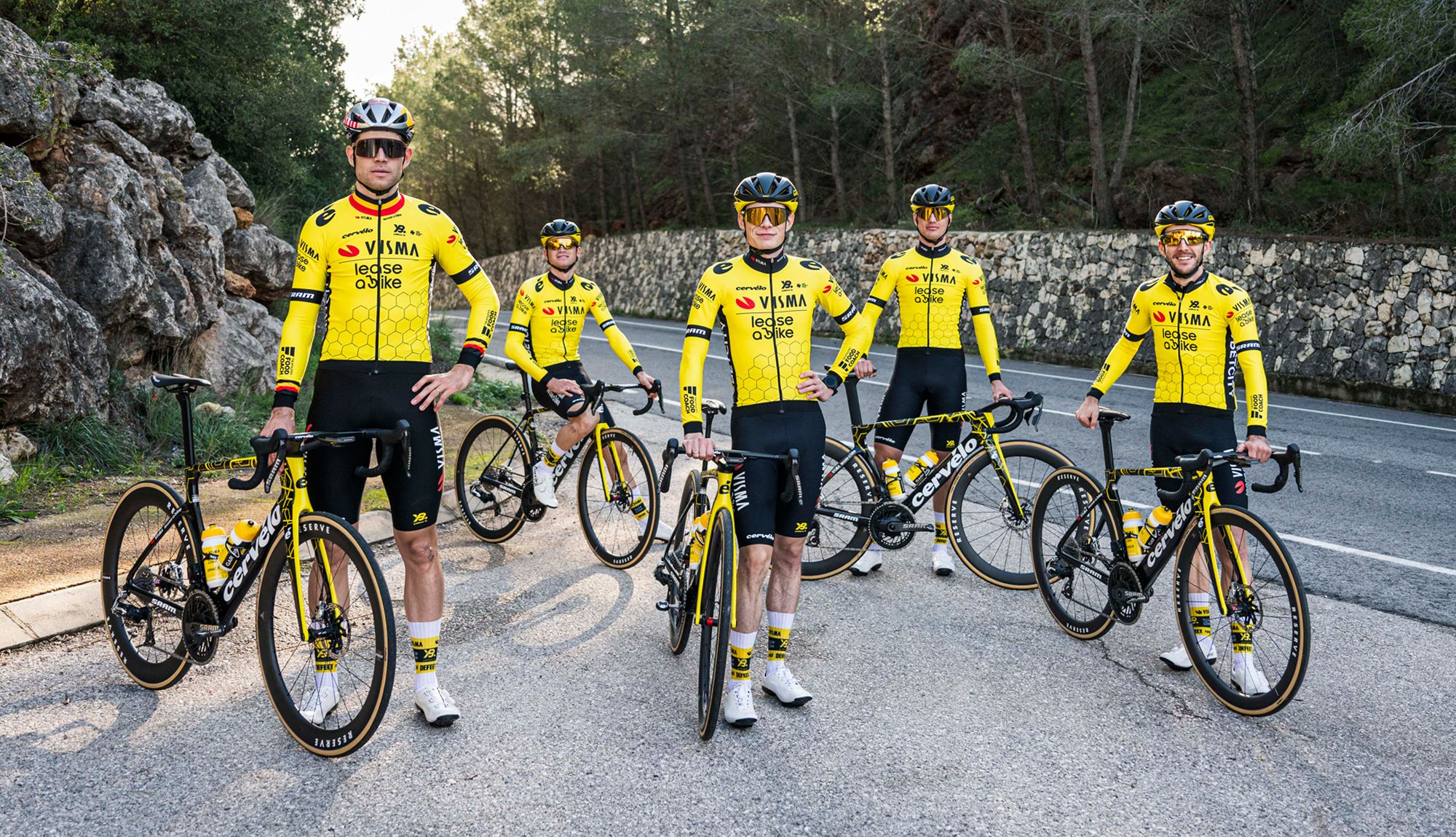 Van Aert, Vingegaard, Simon Yates, Kuss y Kooij, cinco de los grandes referentes del Visma Lease a Bike