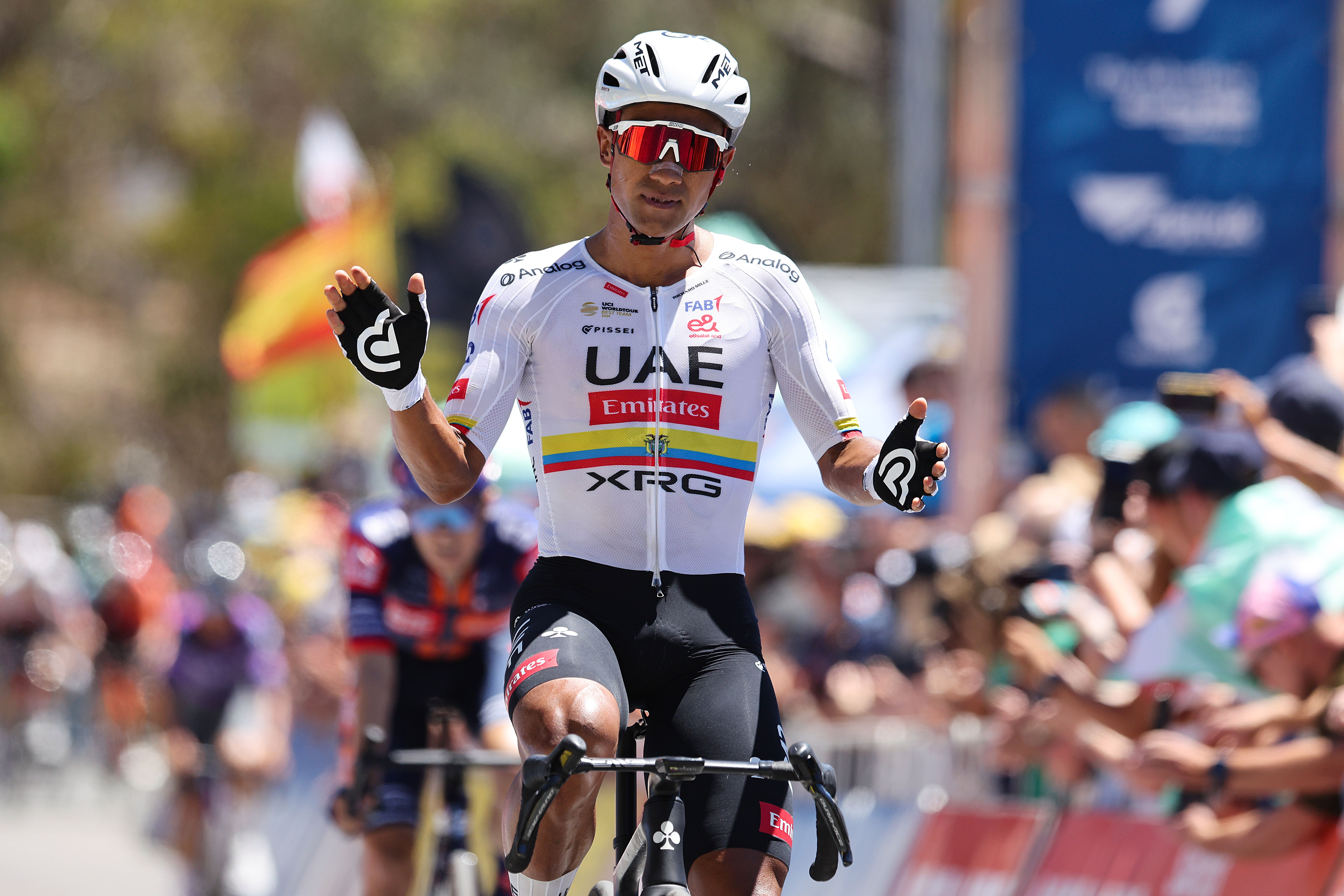 Narváez conquista el Old Willunga Hill. Foto: Kei Tsuij/ Sprint Cycling