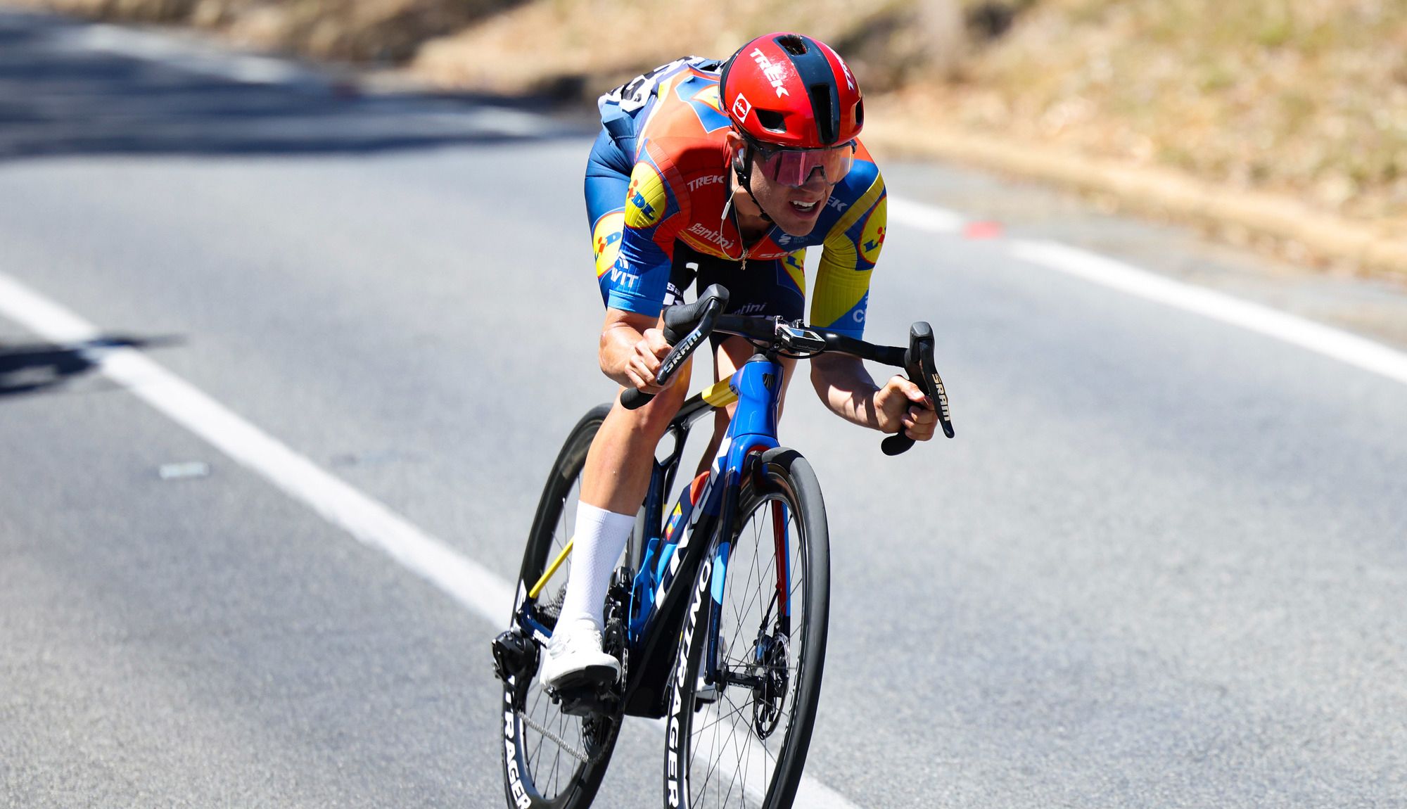 Juanpe Lopez en una etapa del Tour Down Under