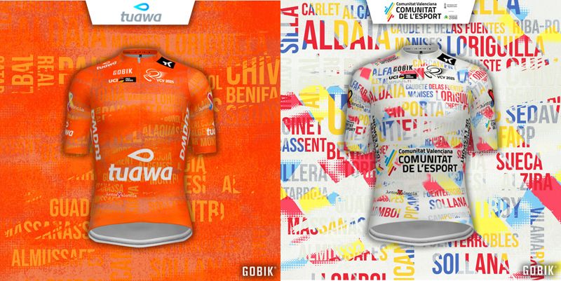 Maillots de la clasificación por Puntos y del mejor ciclista Valenciano Maillots de la clasificación por Puntos y del mejor ciclista Valenciano