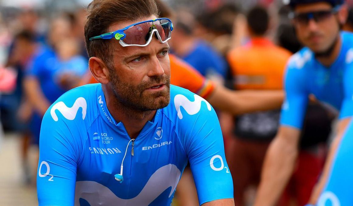 José Joaquín Rojas en su etapa de corredor en Movistar Team
