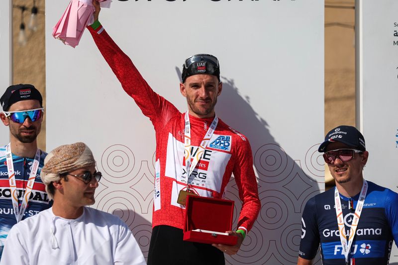 Podio del Tour de Omán 2025 Podio del Tour de Omán 2025