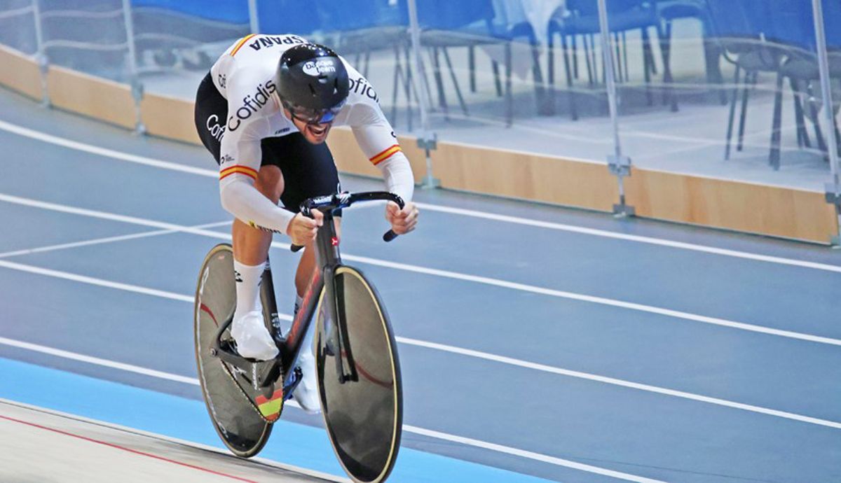 Ekain Jiménez, noveno en el Kilómetro Contrarreloj del Europeo de pista