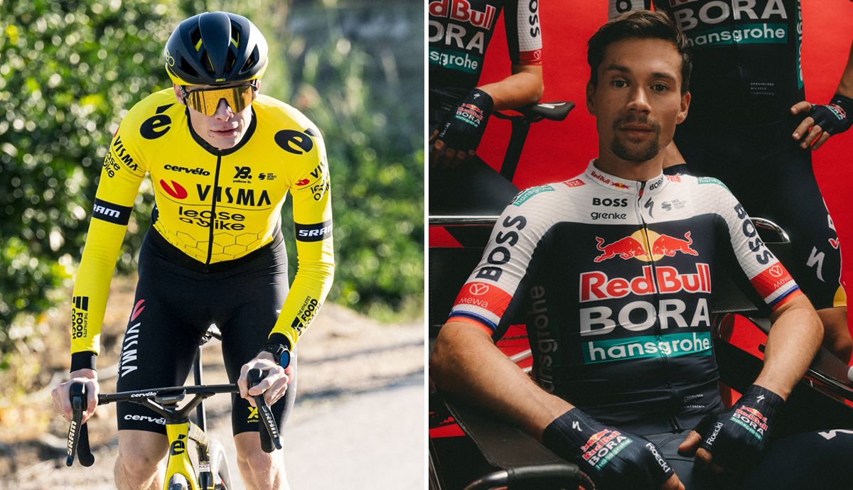 Jonas Vingegaard y Primoz Roglic