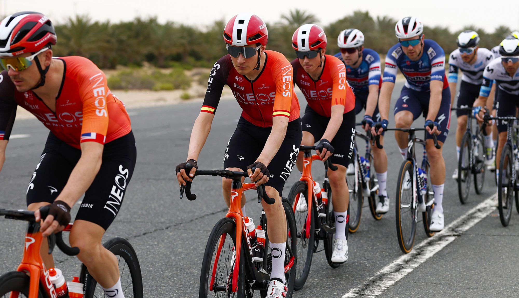 Carlos Rodriguez en una imagen del UAE Tour