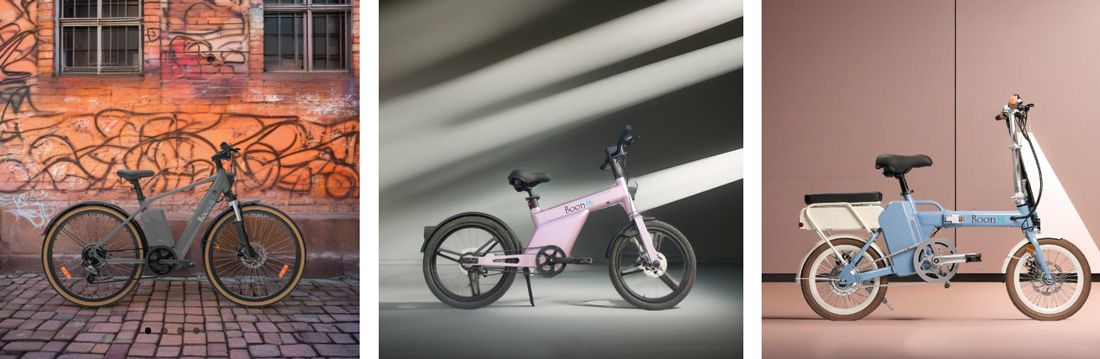 Estos son los tres modelos de Boon H2: Sport, Design y Pliable (plegable)