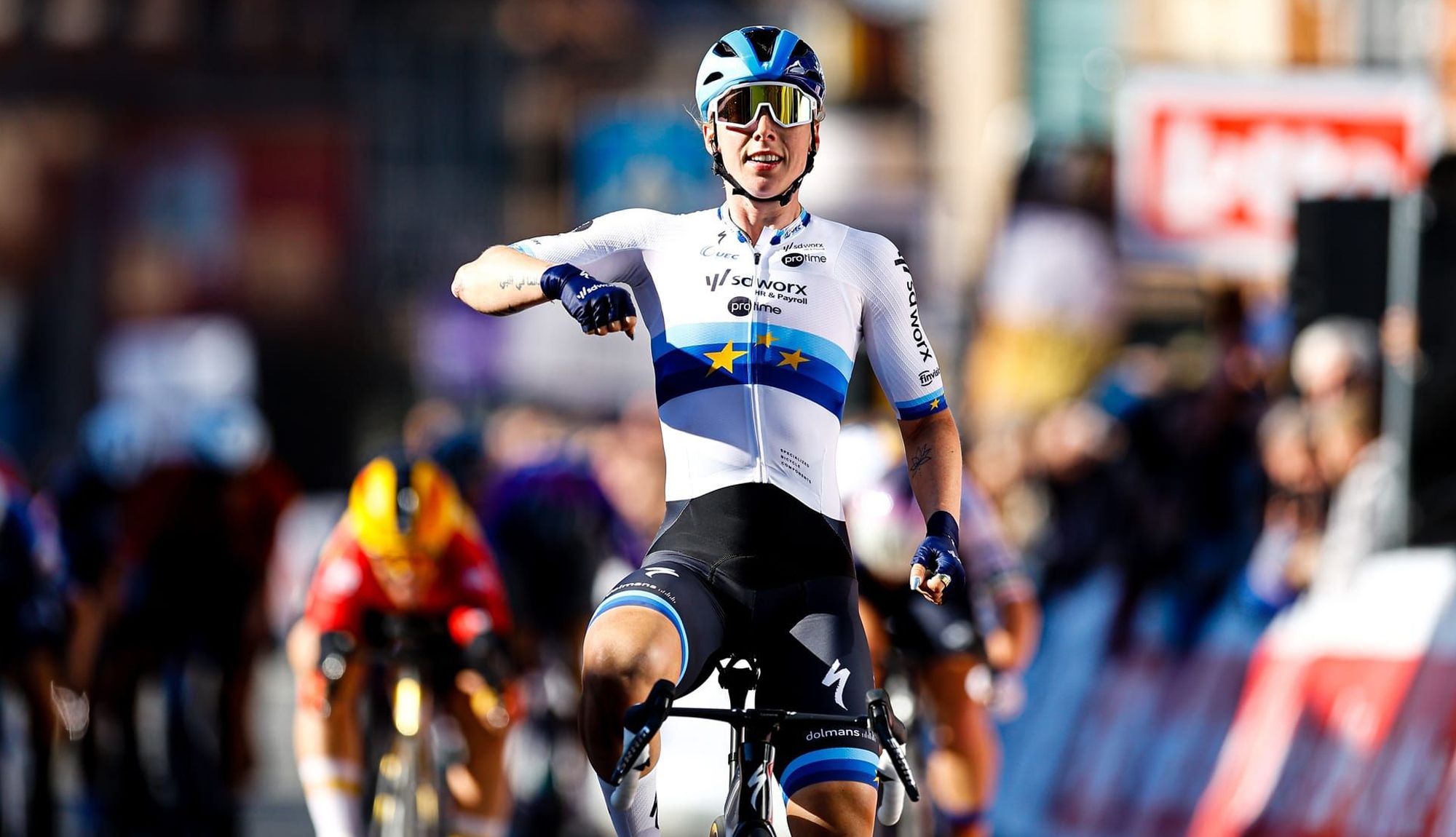 Lorena Wiebes, sin rival al sprint, se adjudica Le Samyn des Dames
