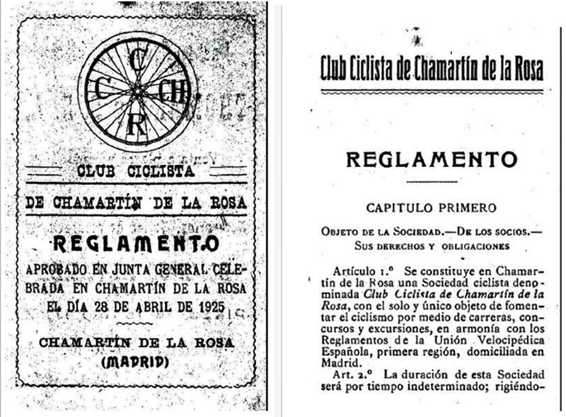 Reglamento Club Ciclista Chamartín