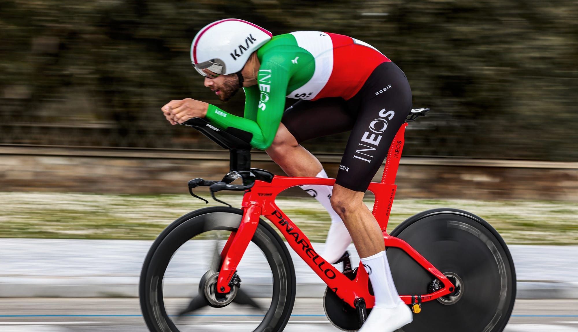 Filippo Ganna, primer líder de la Tirreno-Adriático