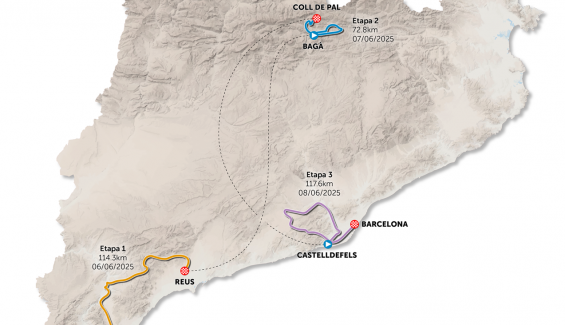Volta Catalunya 2025, mapa general ronda femenina