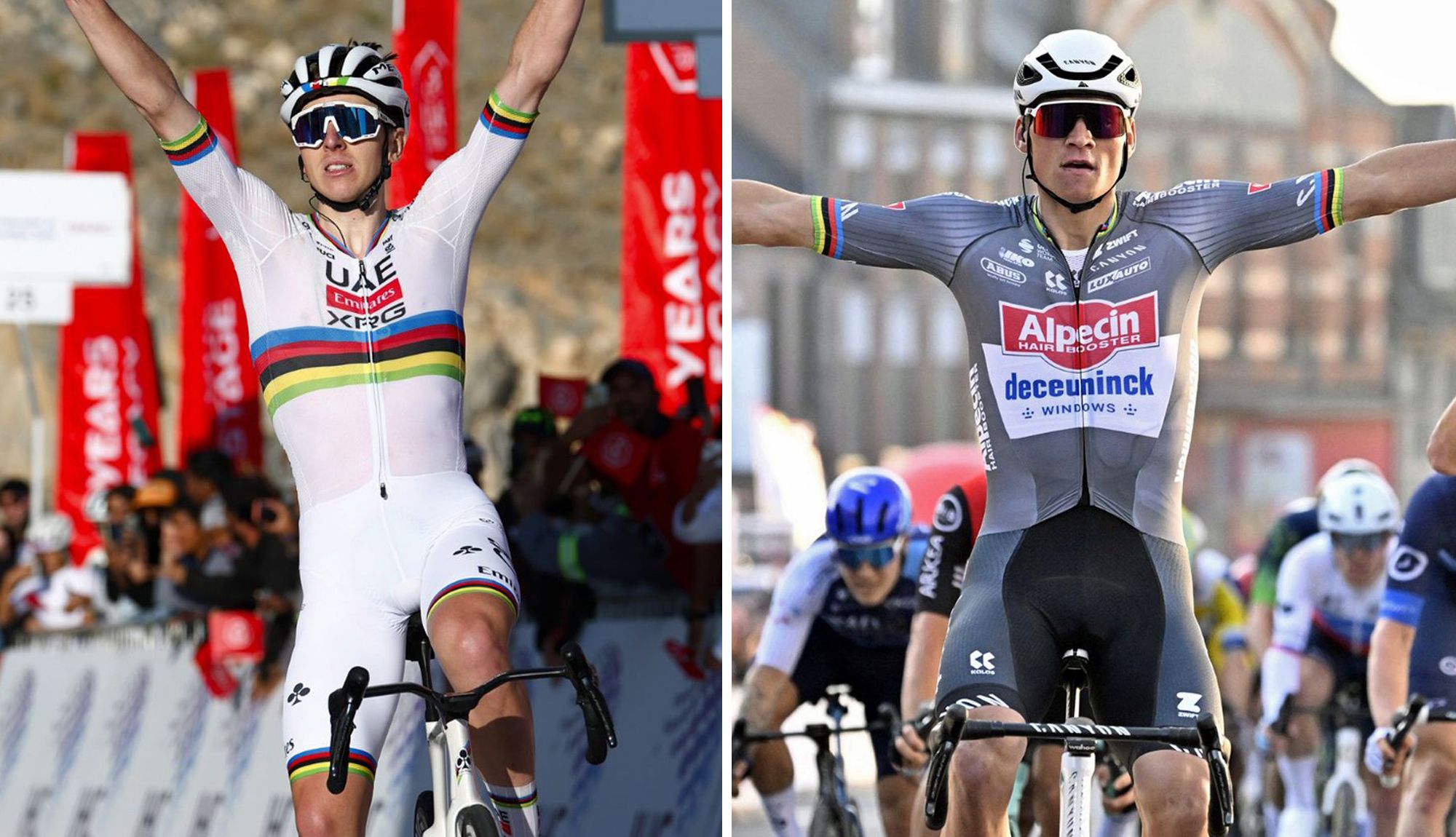 Tadej Pogacar y Mathieu van der Poel encabezan el cartel de la Milán San Remo