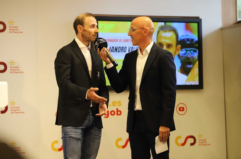 Alejandro Valverde y Juan Mari Guajardo