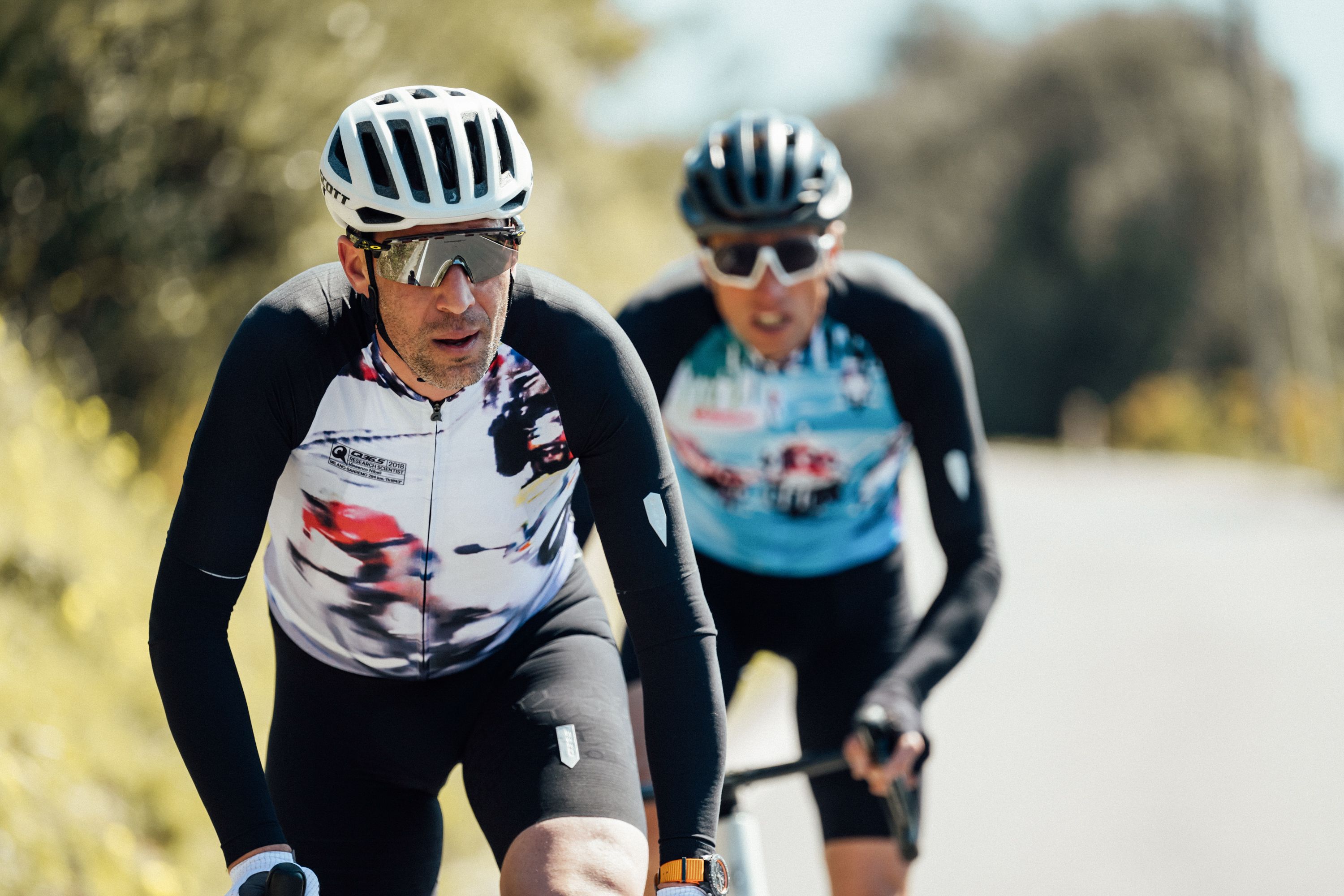 Nibali and Fondriest Milano Sanremo Special Edition Jerseys Credits Chris Auld (2) Nibali and Fondriest Milano Sanremo Special Edition Jerseys Credits Chris Auld (2)