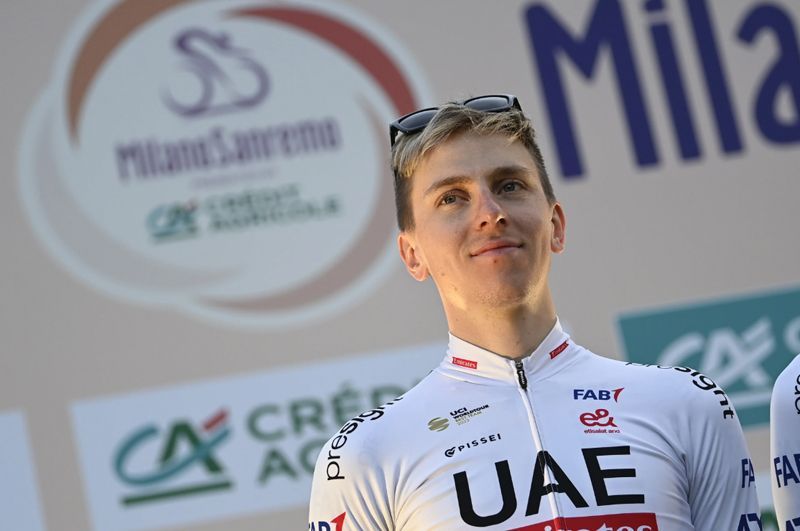 tadej pogcar en la pasada edicion de la milan san remo que acabo 3o tadej pogcar en la pasada edicion de la milan san remo que acabo 3o