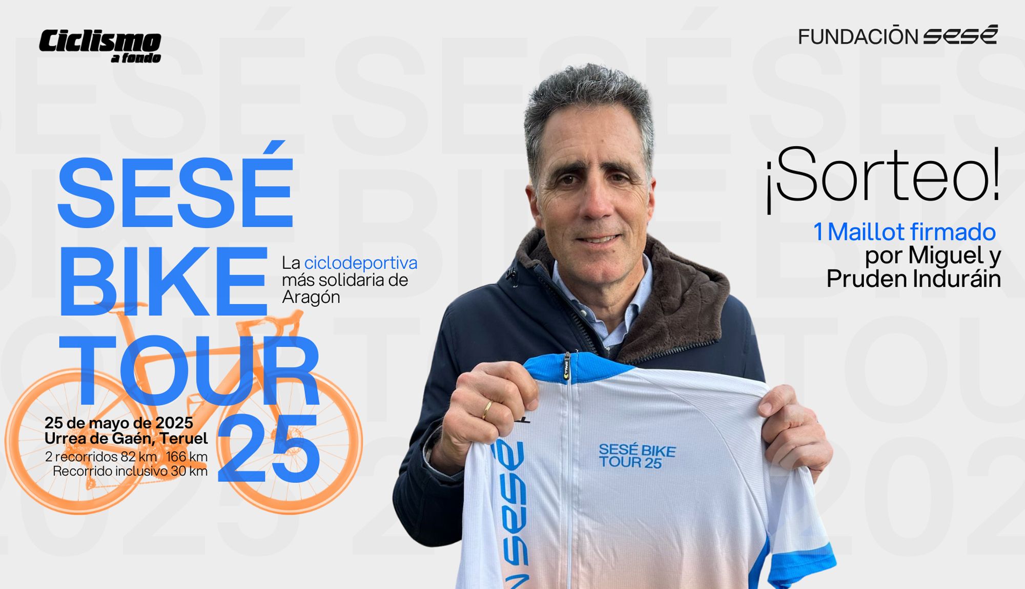 Gana un maillot de la Sesé Bike Tour firmado por los hermanos Induráin