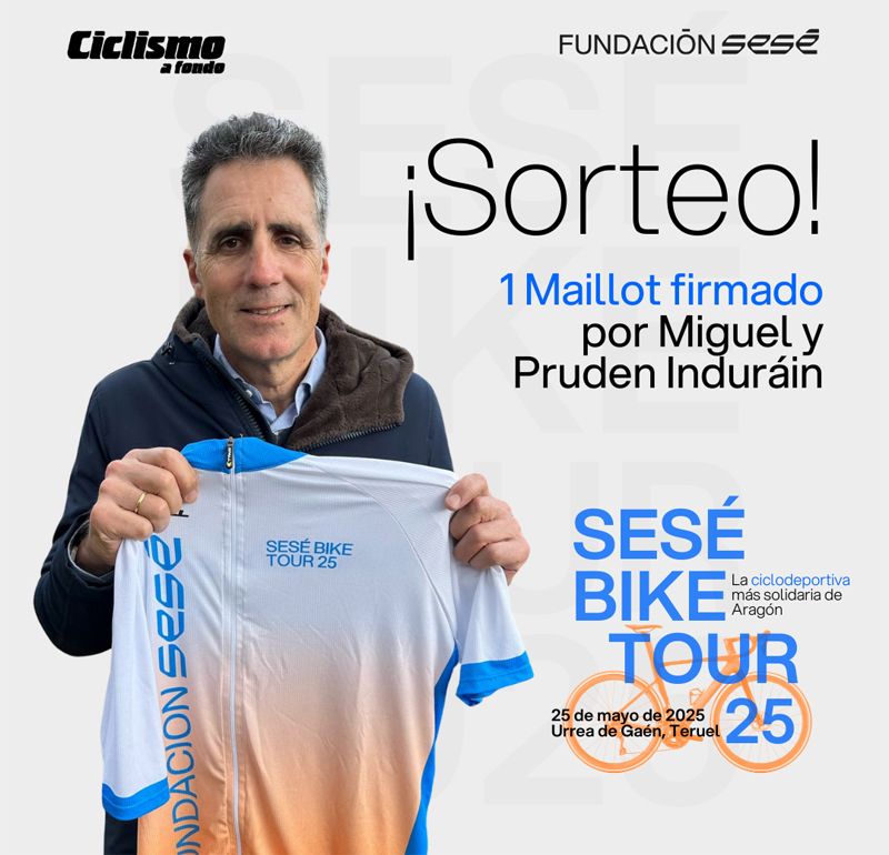 cartel vertical sorteo Sesé Bike Tour
