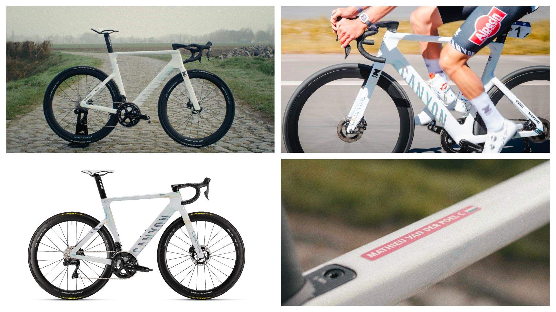 La nueva Aeroad CFR Tensor de Mathieu van der Poel para la París Roubaix