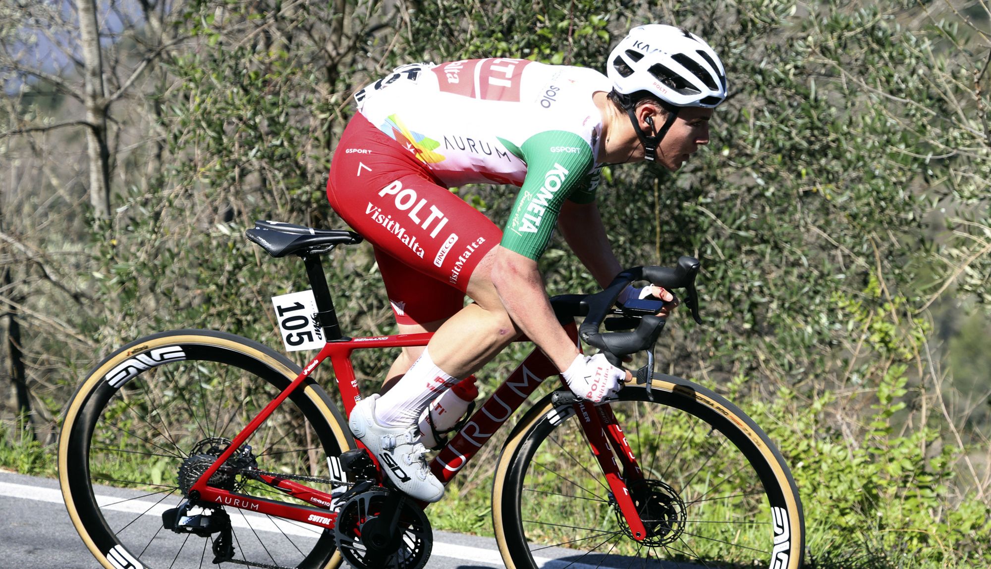 Javier Serrano en una imagen del pasado Trofeo Laigueglia