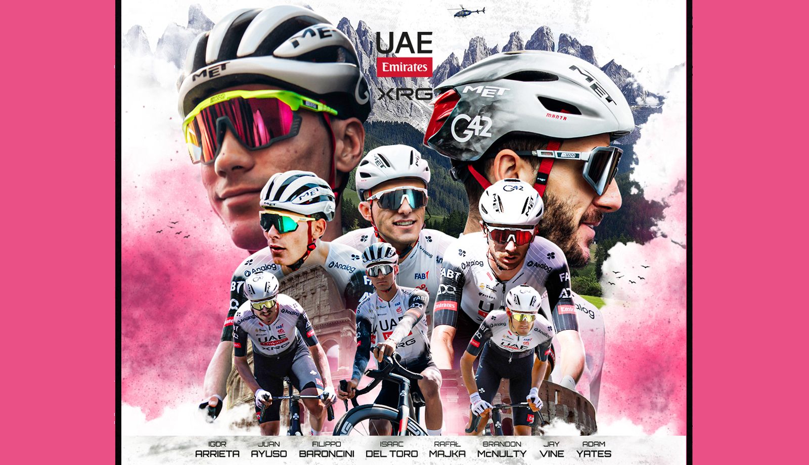 Alineación del UAE Team Emirates para el Giro de Italia