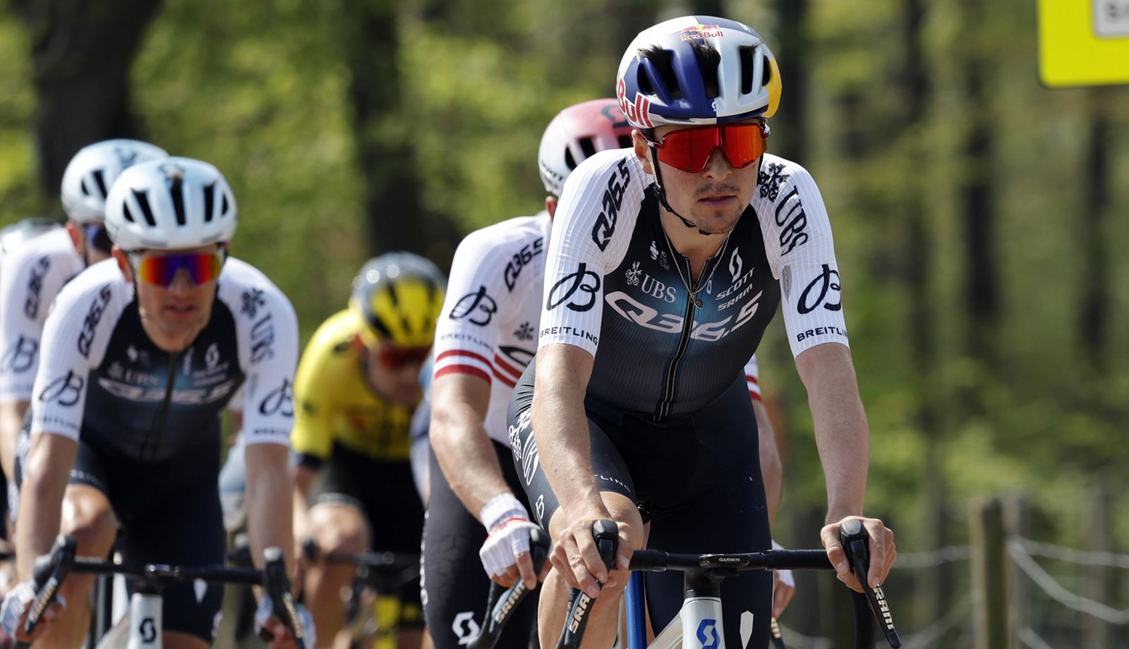 Tom Pidcock en una imagen de la pasada Amstel Gold Race