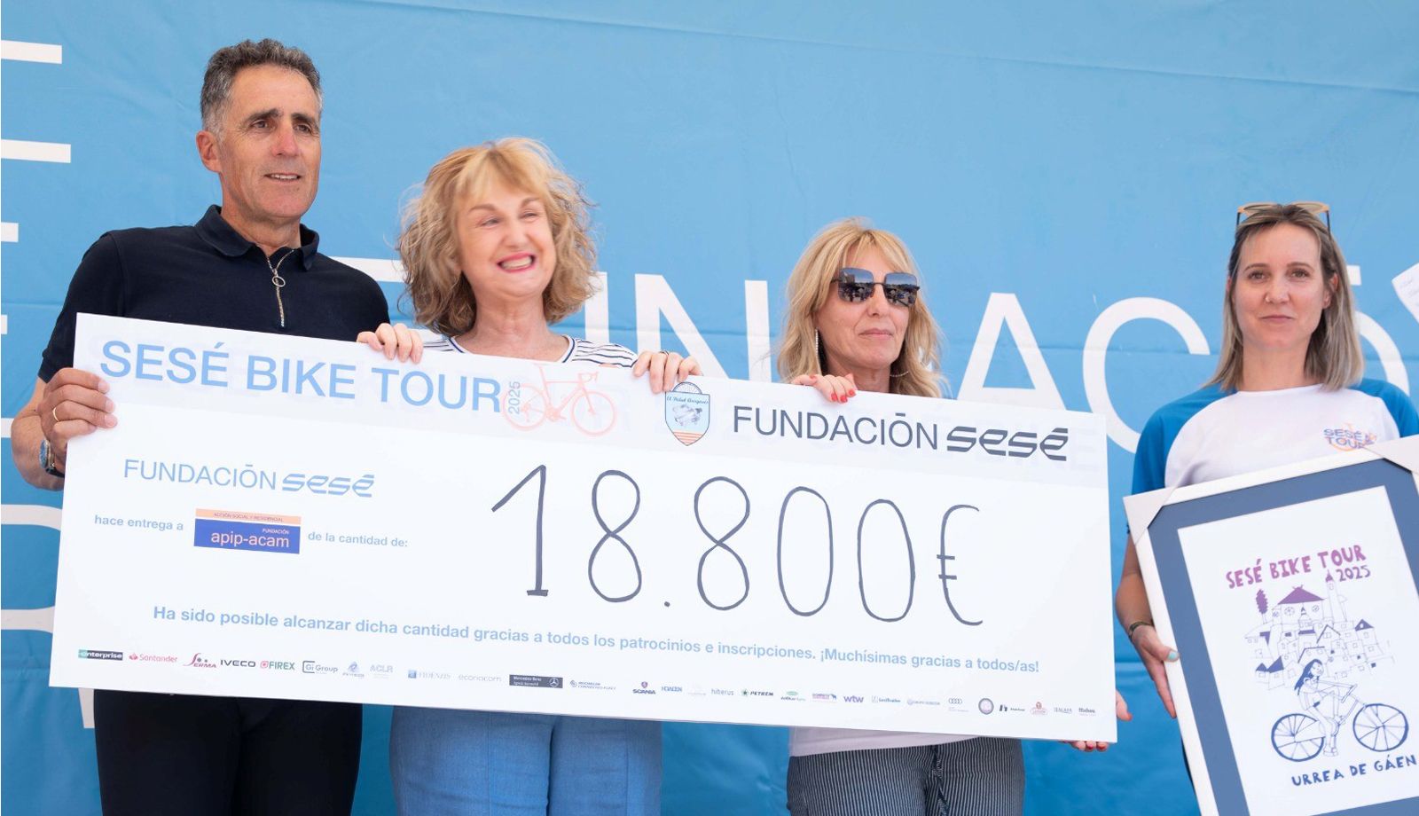 La Sesé Bike Tour 2025 recauda 18.800 euros para la inclusión laboral
