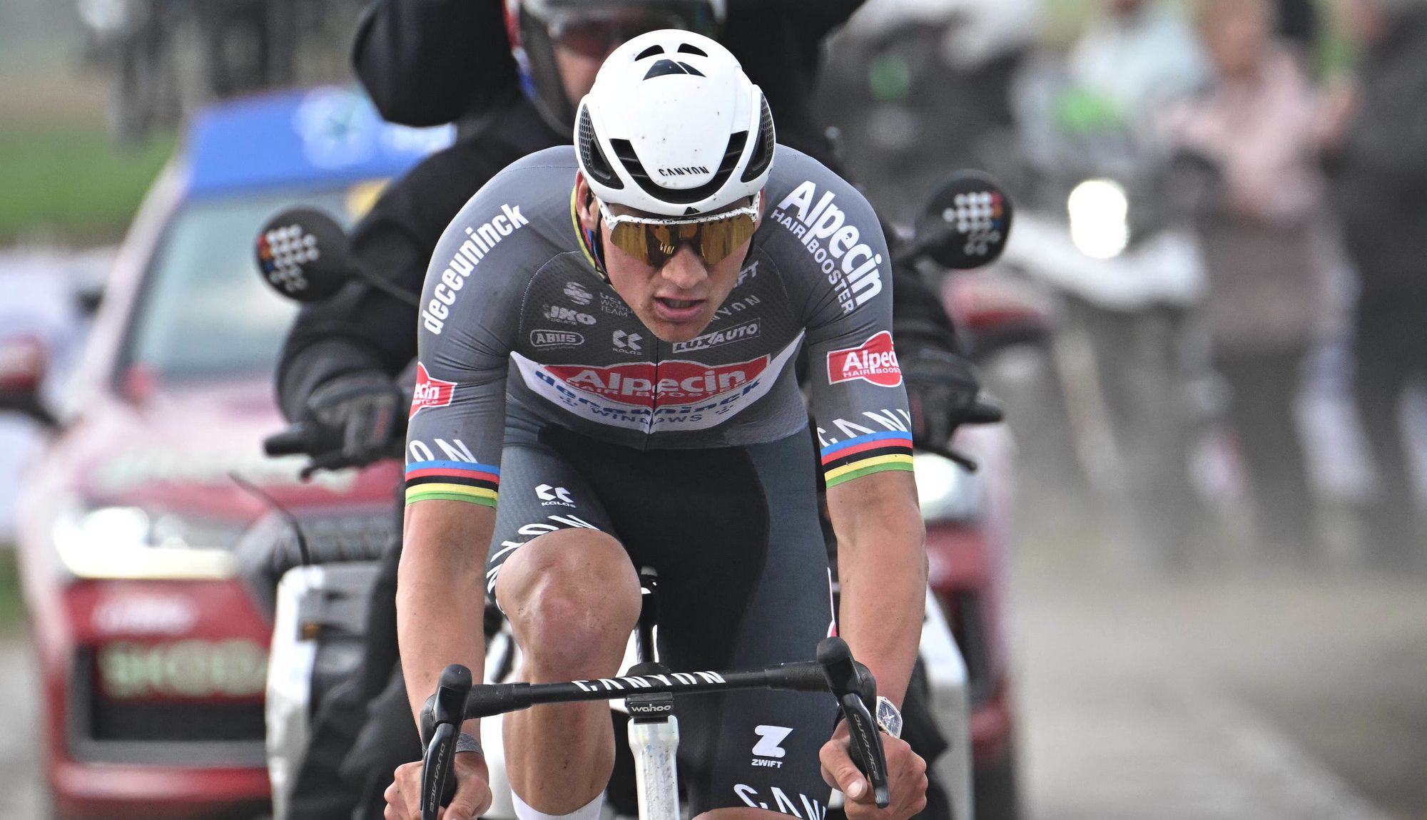 Mathieu van der Poel en una imagen de la pasada Paris-Roubaix