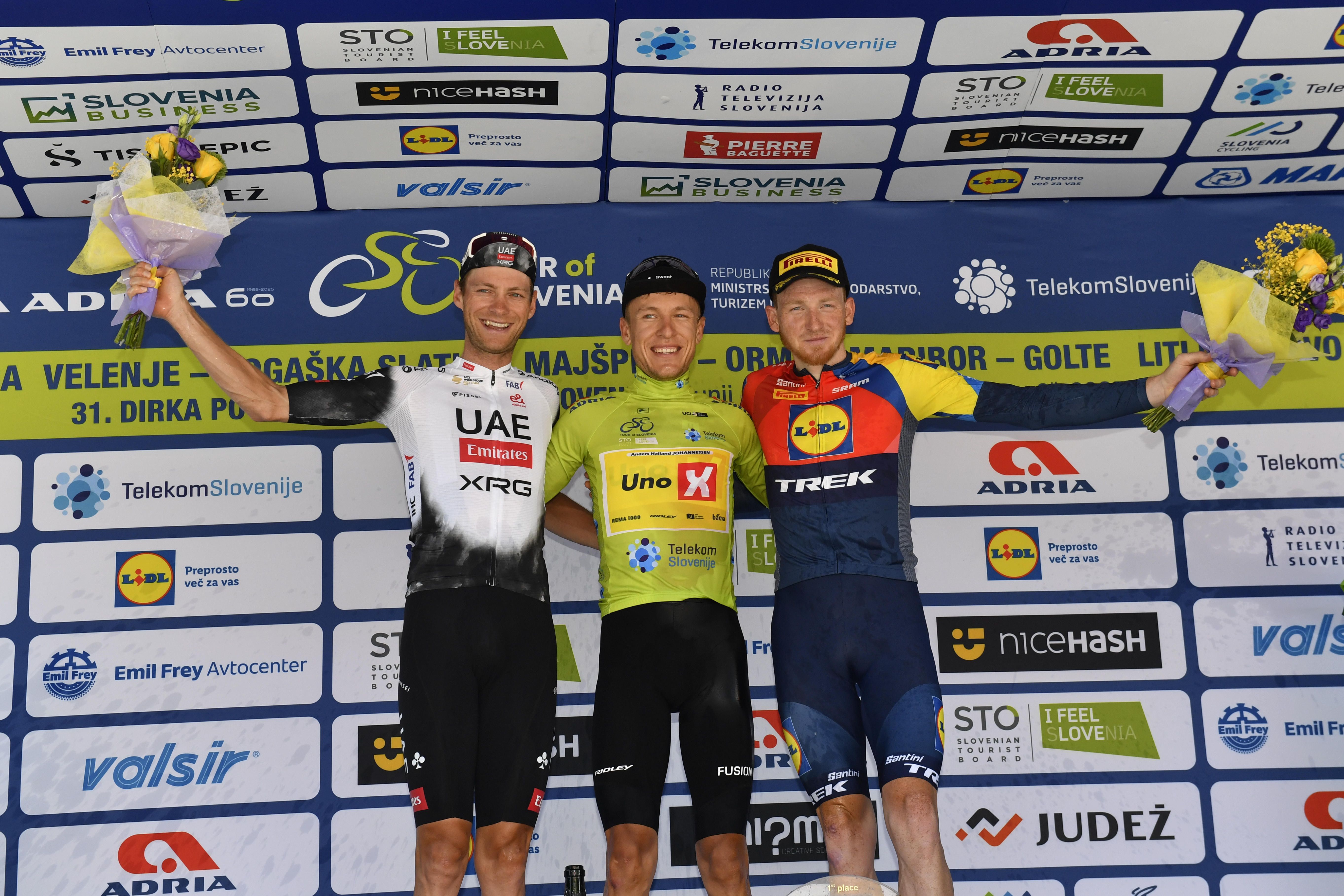 Johannessen celebra la victoria en la general; Oliveira gana la etapa final del Tour de Eslovenia