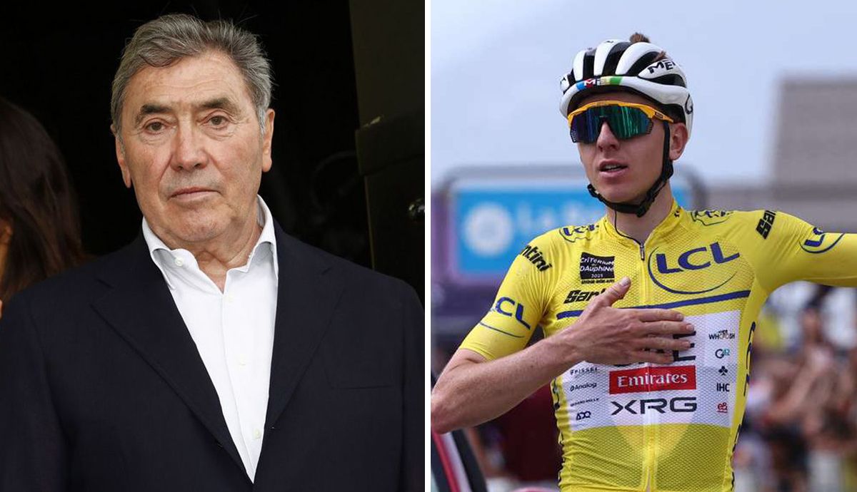 Eddy Merckx y Tadej Pogacar