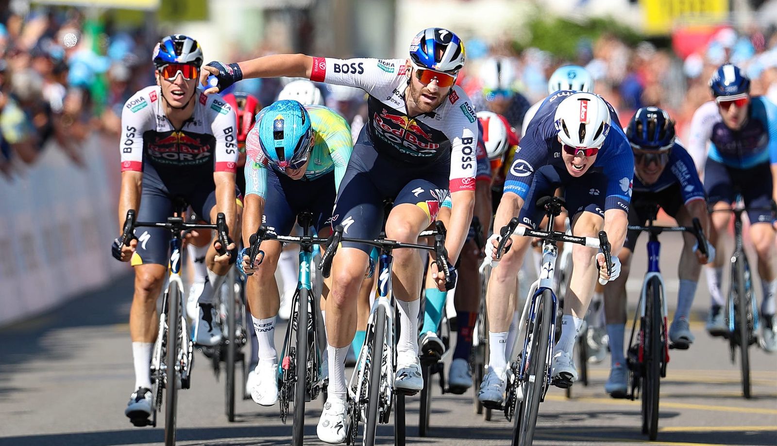 Jordi Meeus se lleva al sprint la 6ª etapa de la Vuelta a Suiza