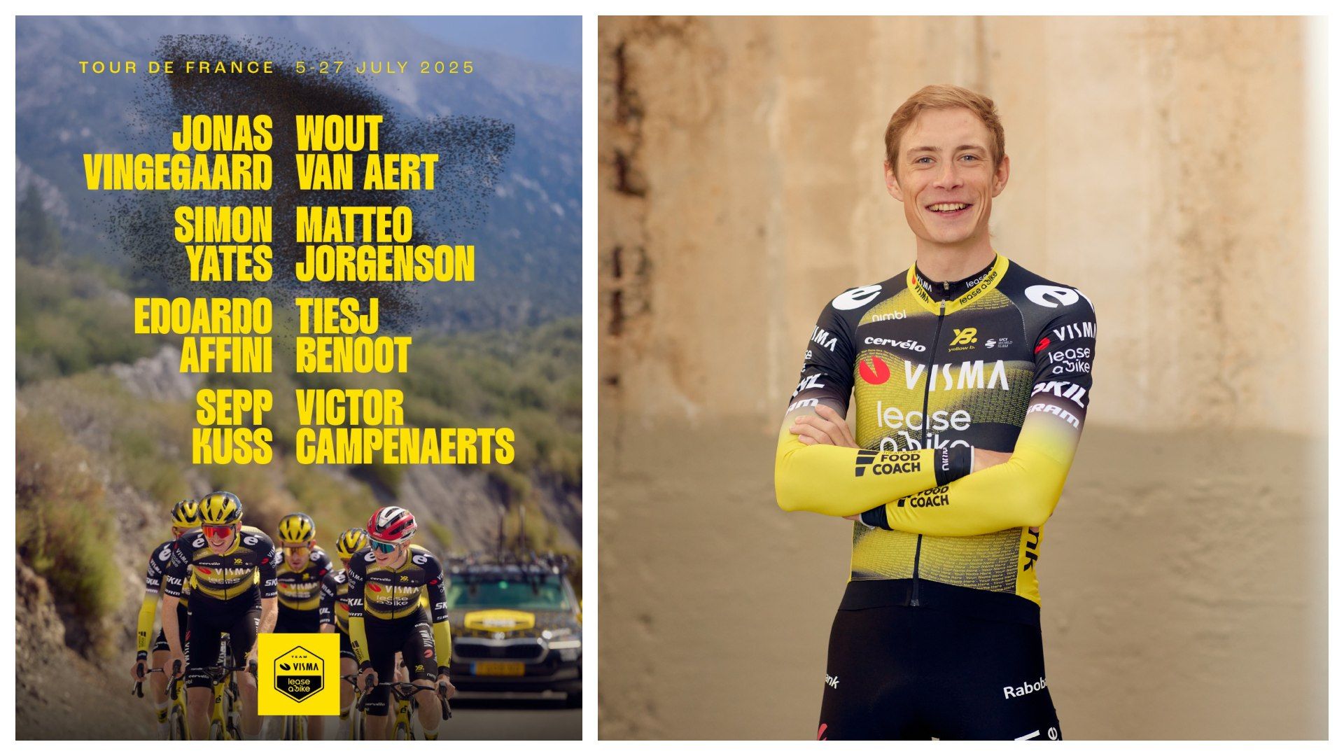 Los elegidos de Visma   Lease a Bike para el Tour de Francia 2025