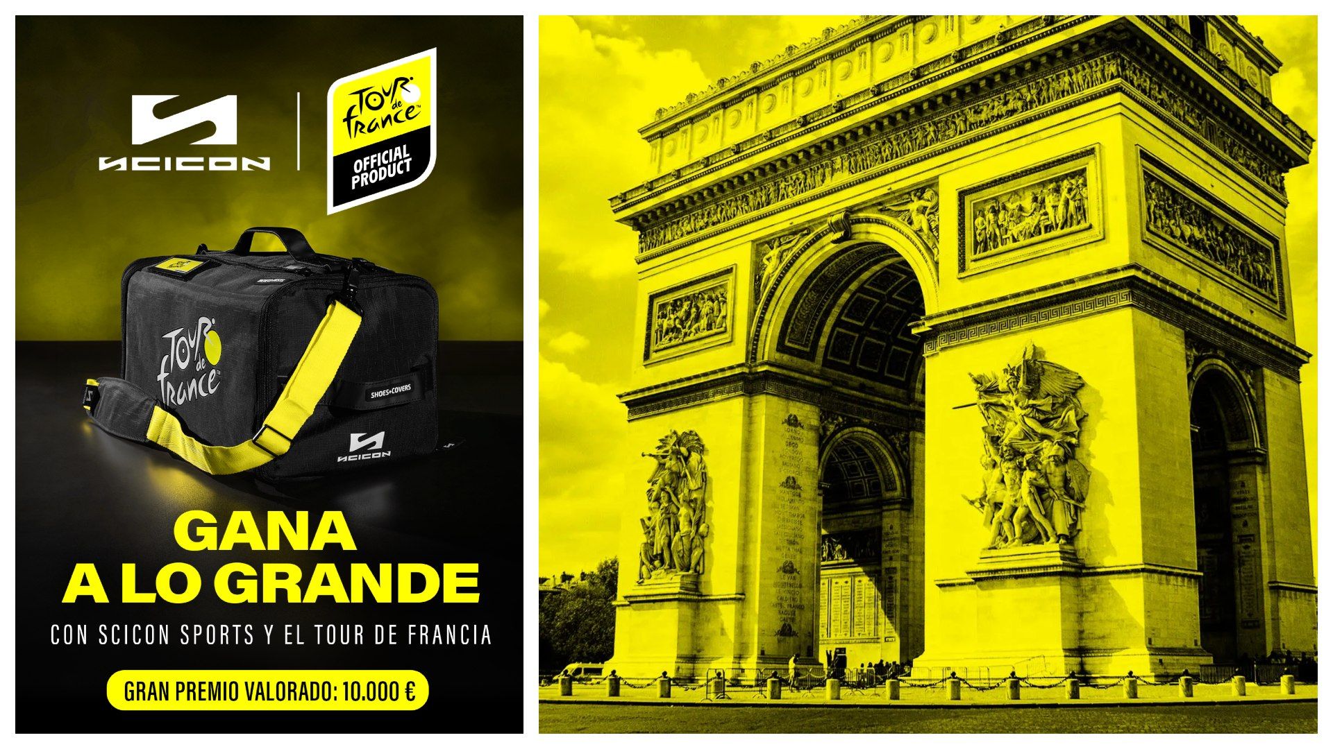 Gana con Scicon Sports y Tour de France  2 bolsas  rainbag  cada día y un gran premio de 10.000