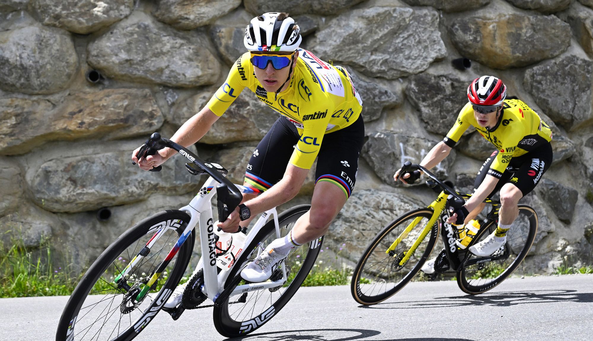 Tadej Pogacar y Jonas Vingegaard en una imagen del pasado Dauphiné