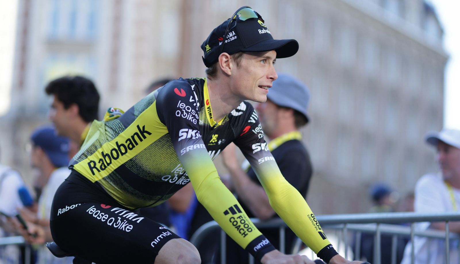 Jonas Vingegaard durante la presentación de equipos del Tour.