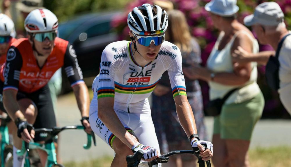 Tadej Pogacar, en una imagen de la 7ª etapa del Tour de Francia Tadej Pogacar, en una imagen de la 7ª etapa del Tour de Francia