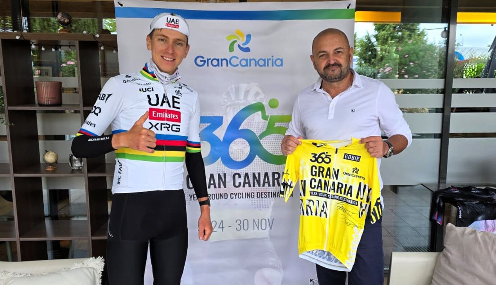 Pogacar anuncia su participación en la TotalEnergies Gran Fondo Pico de las Nieves 2025