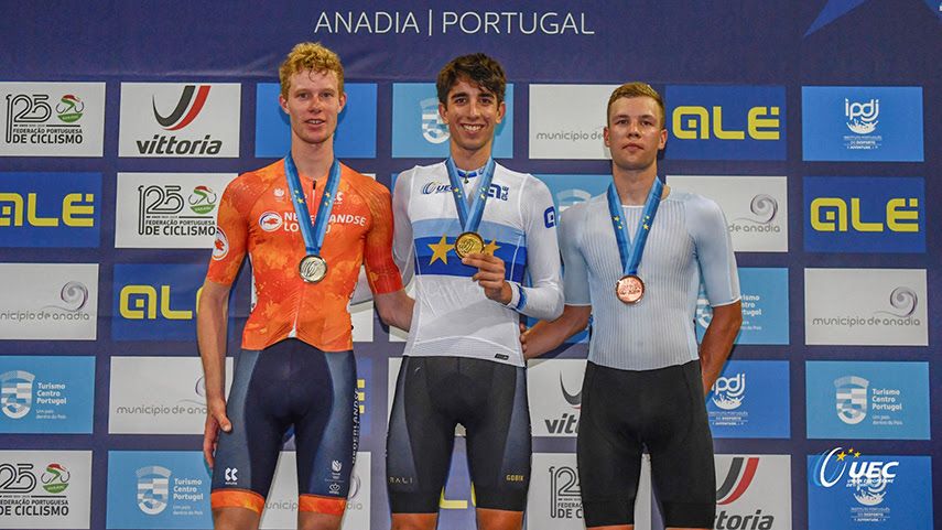 Héctor Álvarez se exhibe para proclamarse campeón de Europa sub23 de ómnium en Anadia