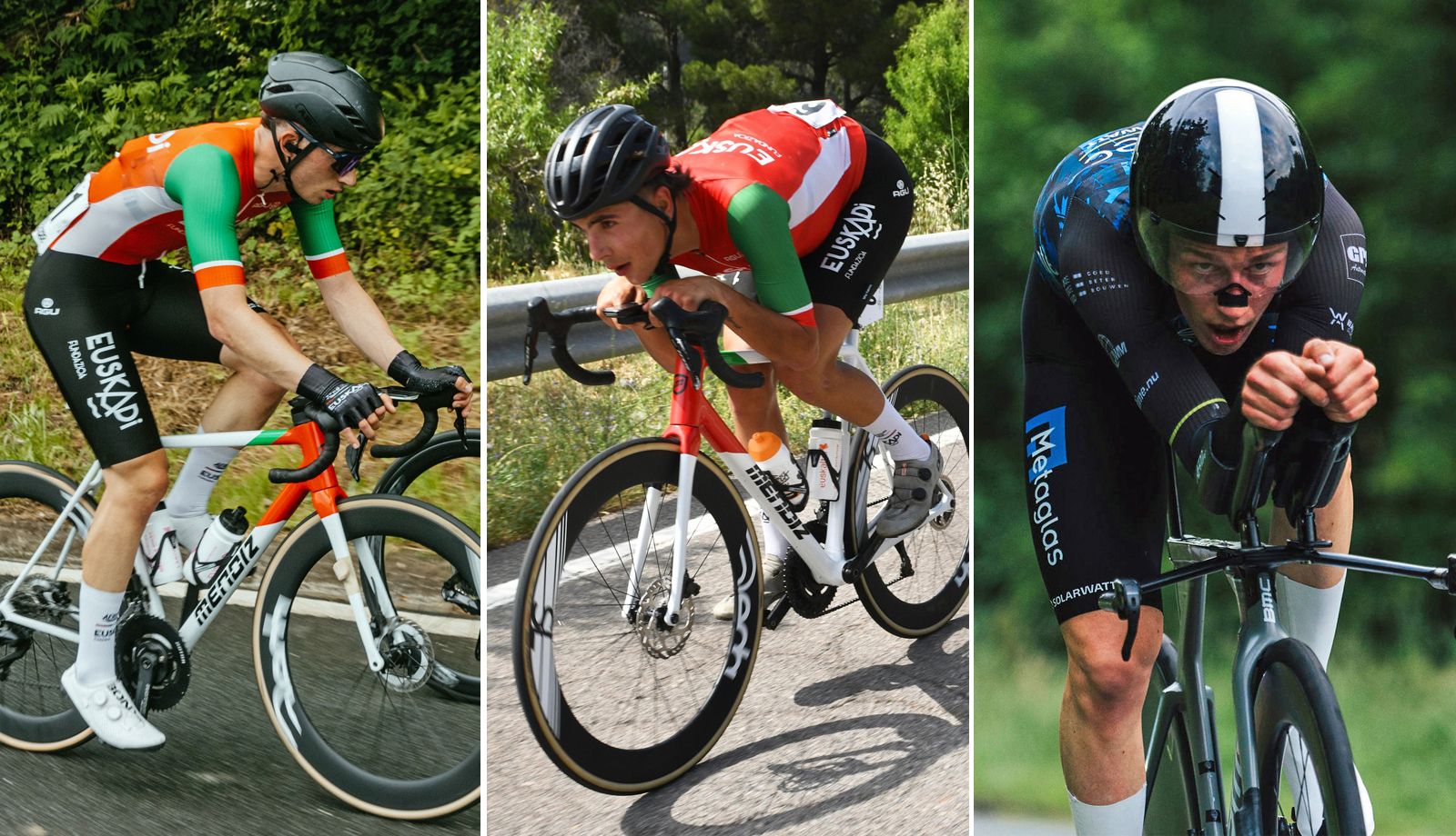 Aitor Agirre, Gari Ugarte y Axel van der Tuuk, 'stagiaires' del Euskaltel Euskadi