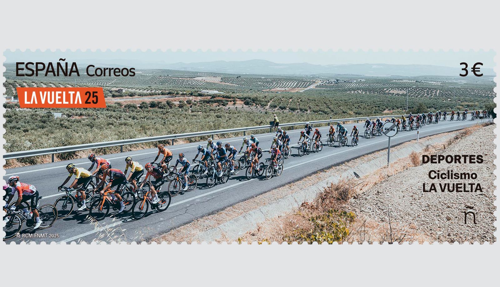 Correos emite un sello que conmemora el 90 aniversario de La Vuelta