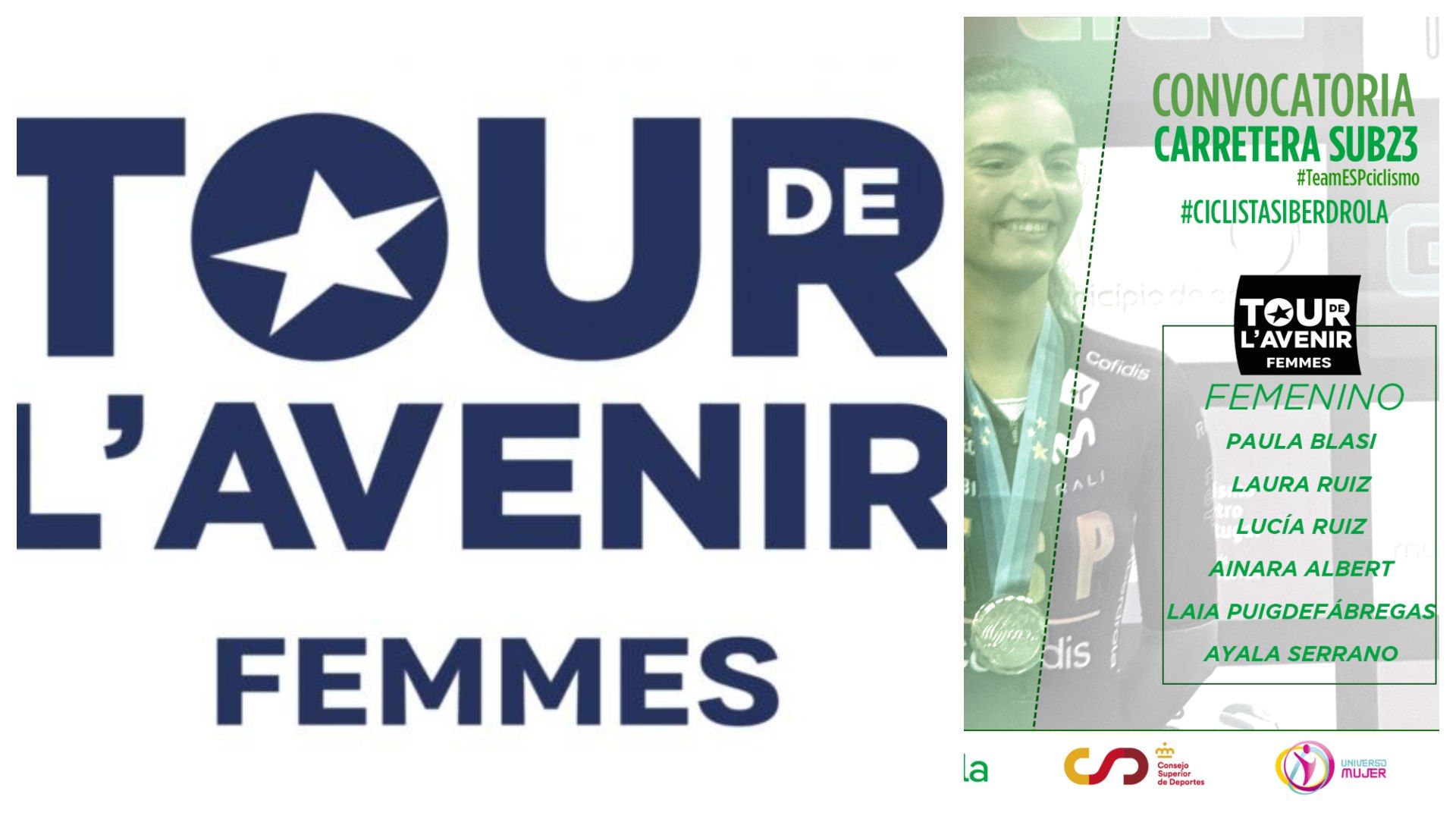 Convocatoria de la Selección Española para el Tour del Porvenir femenino
