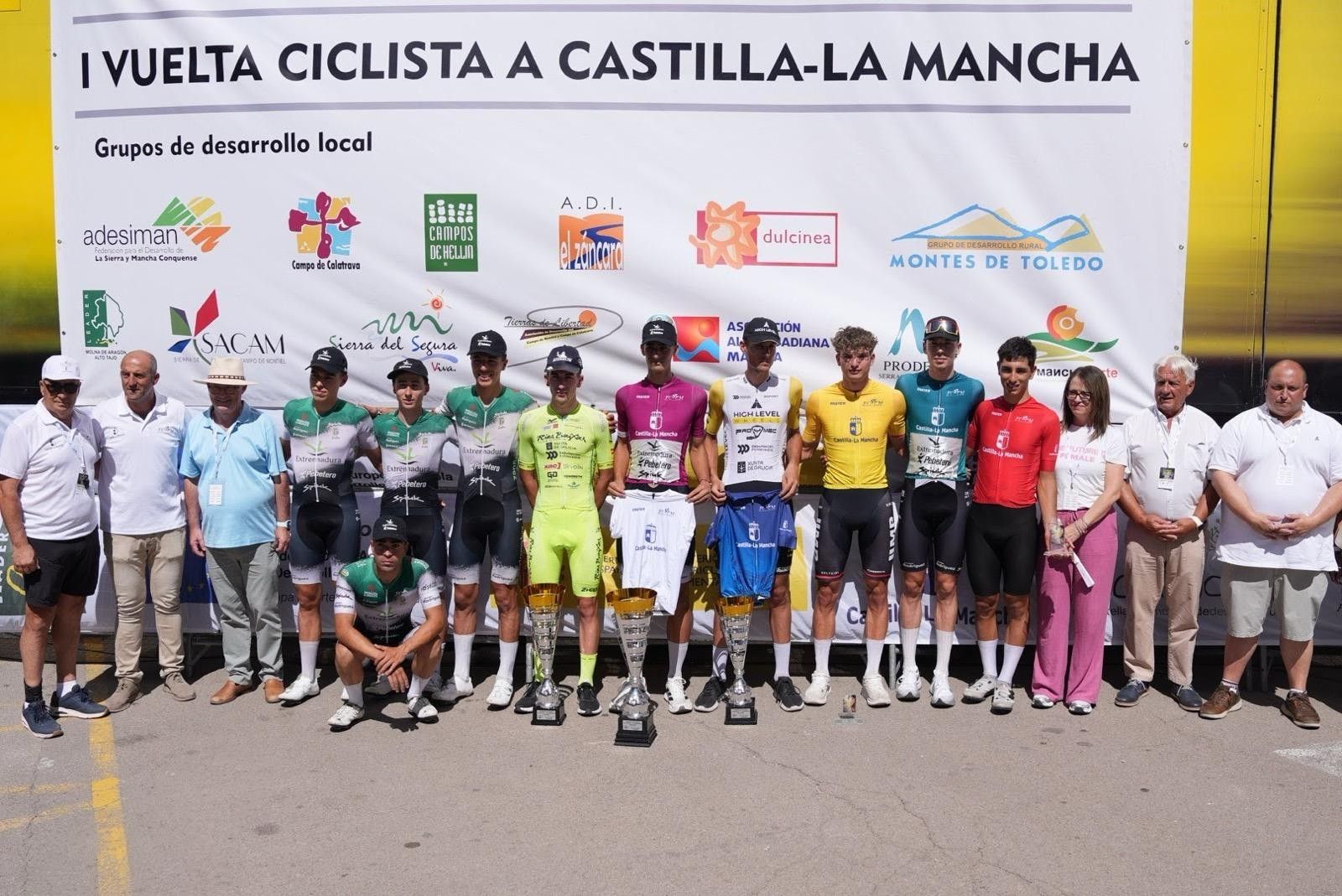 Pódium final de la Vuelta a Castilla-La Mancha Leader