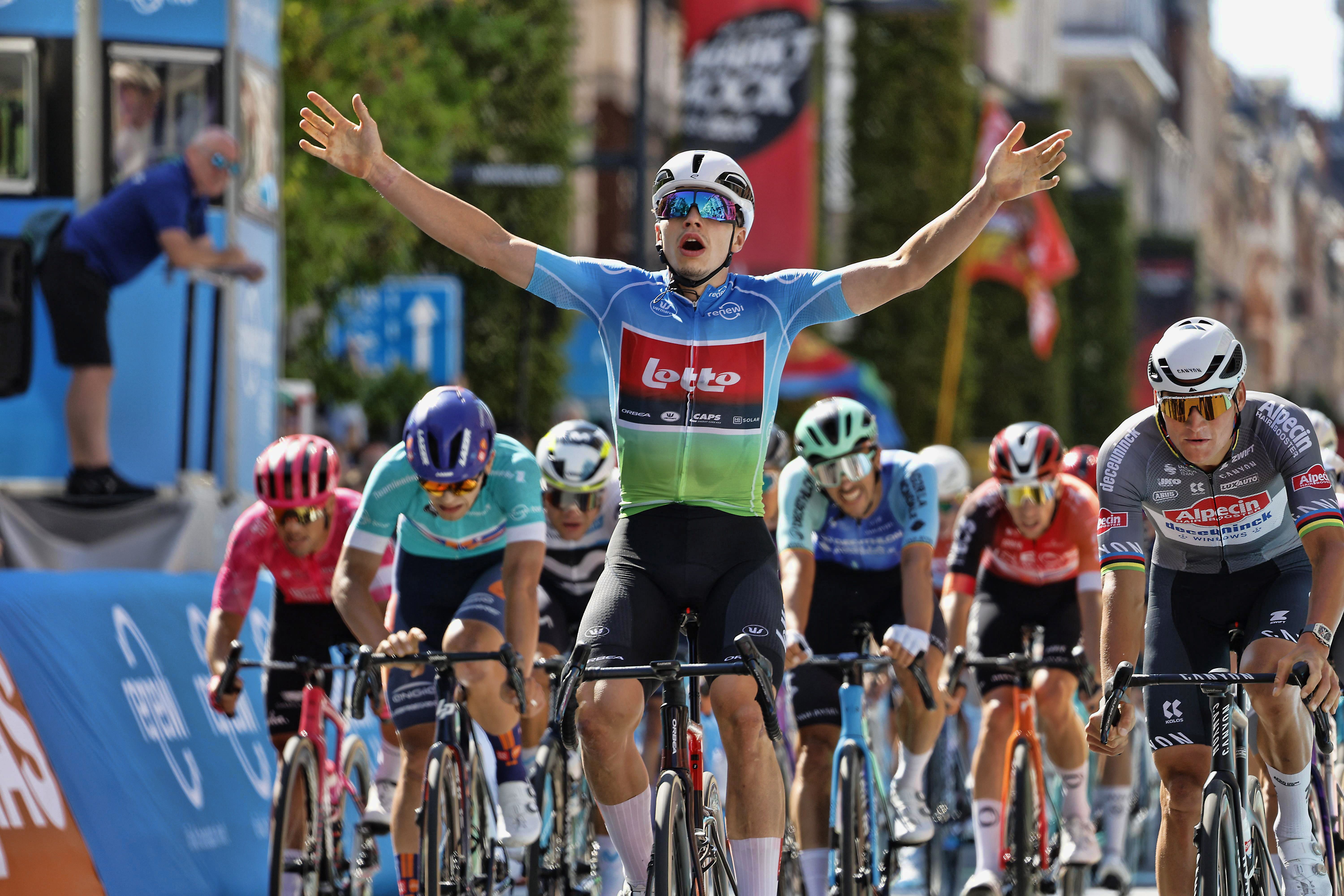 Etapa y general: Arnaud De Lie completa una actuación inmejorable en el Renewi Tour
