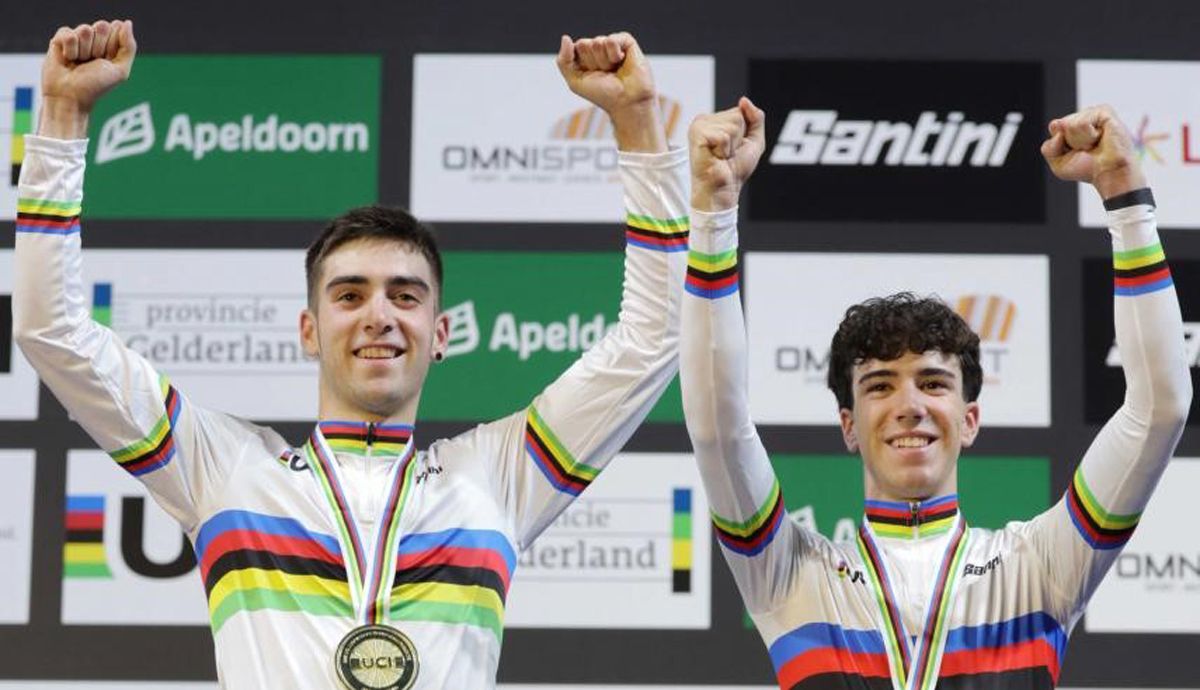 Eñaut Urkaregi y Éric Igual, campeones del mundo júnior de Madison